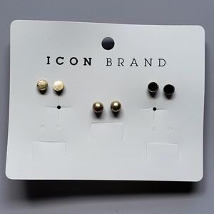 UO Icon Brand Trifector Stud Set